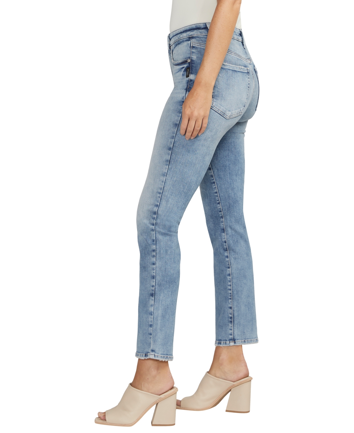 Shop Silver Jeans Co. Women's Isbister High Rise Straight Leg Jeans In Indigo
