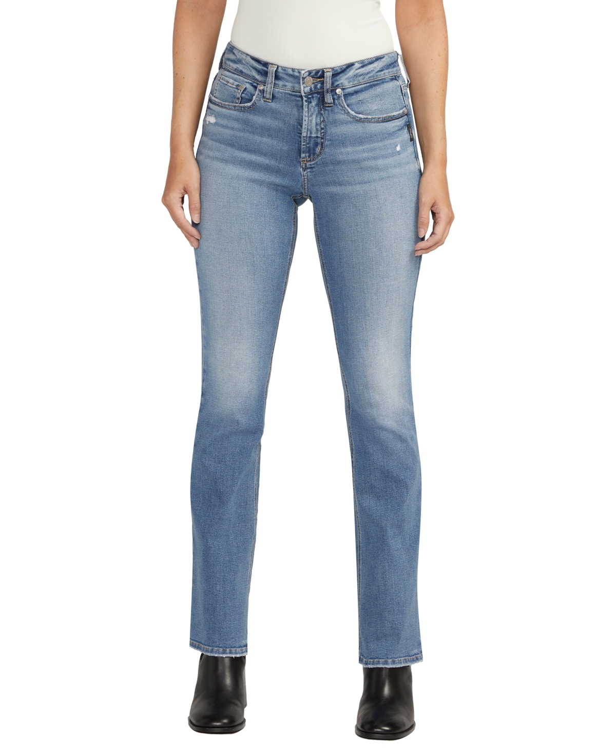 Women's Suki Mid Rise Curvy Fit Slim Bootcut Jeans - Indigo