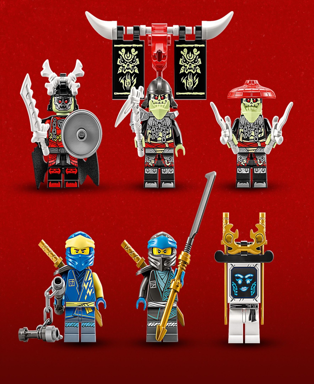 Lego Ninjago Jay's Titan Mech 71785 Building Toy Set with Jay, Nya, Bone King, Bone Knight and Bone Hunter Minifigures