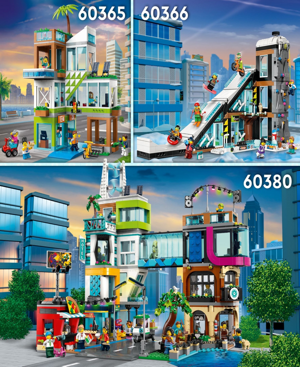 Lego My City 60364 Street Skate Park Toy Building Set with Minifigures