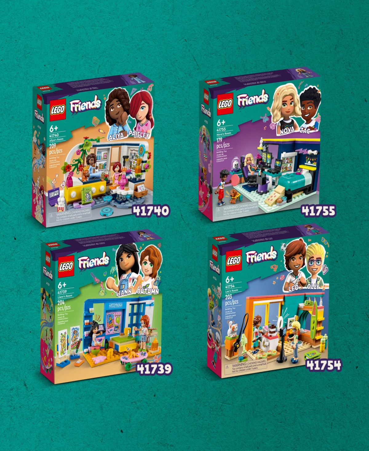 Lego Friends Liann's Room 41739 Toy Building Set with Liann, Autumn and Gecko Figures
