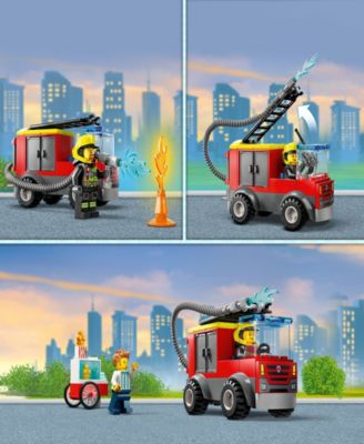 LEGO® City Fire Station and Fire Truck 60375 Toy Building Set with Firefighter Minifigures