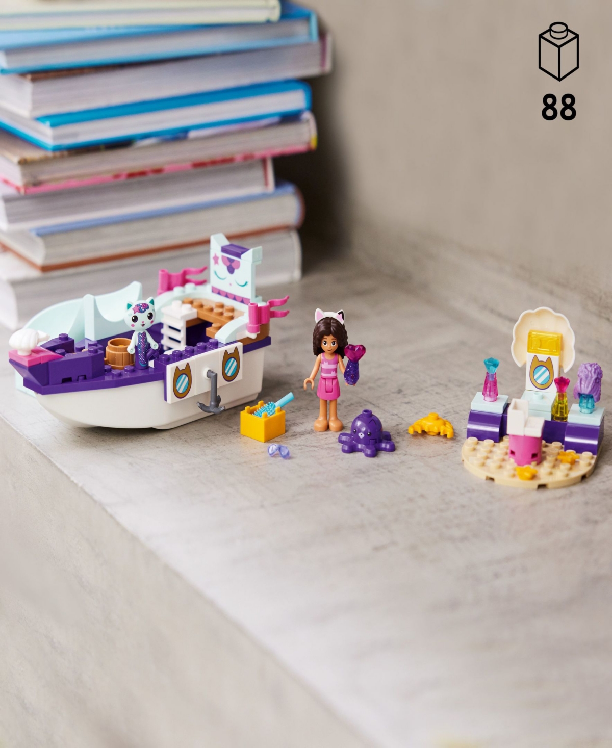 Lego DreamWorks Gabby's Dollhouse Gabby & MerCat's Ship & Spa Toy Building Set