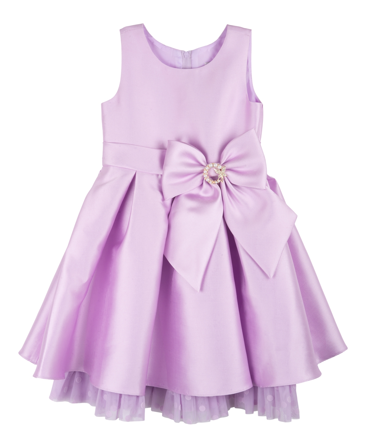 Shop Rare Editions Toddler Girls Sleeveless Mikado Social Dress In Purple