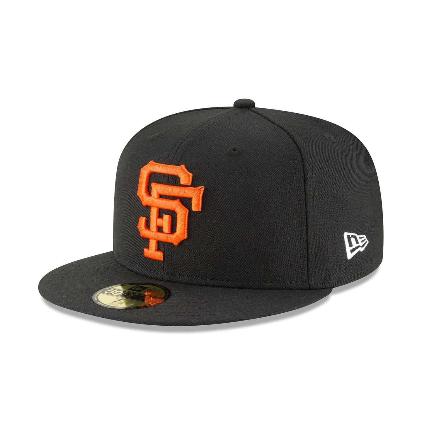 Мужская кепка New Era Black San Francisco Giants Cooperstown Collection Wool 59FIFTY Fitted Hat — фото 1