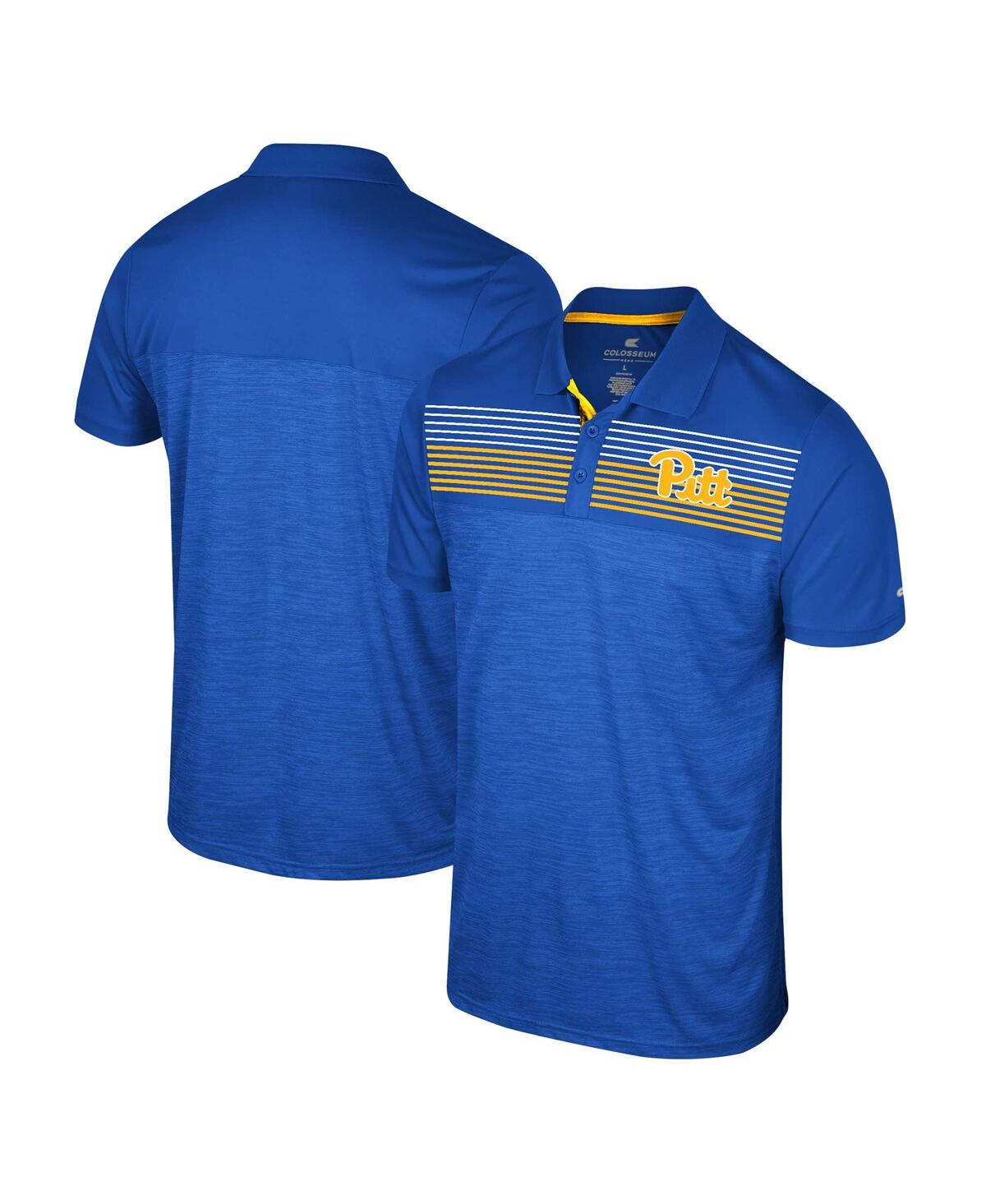 Shop Colosseum Men's  Royal Pitt Panthers Langmore Polo Shirt