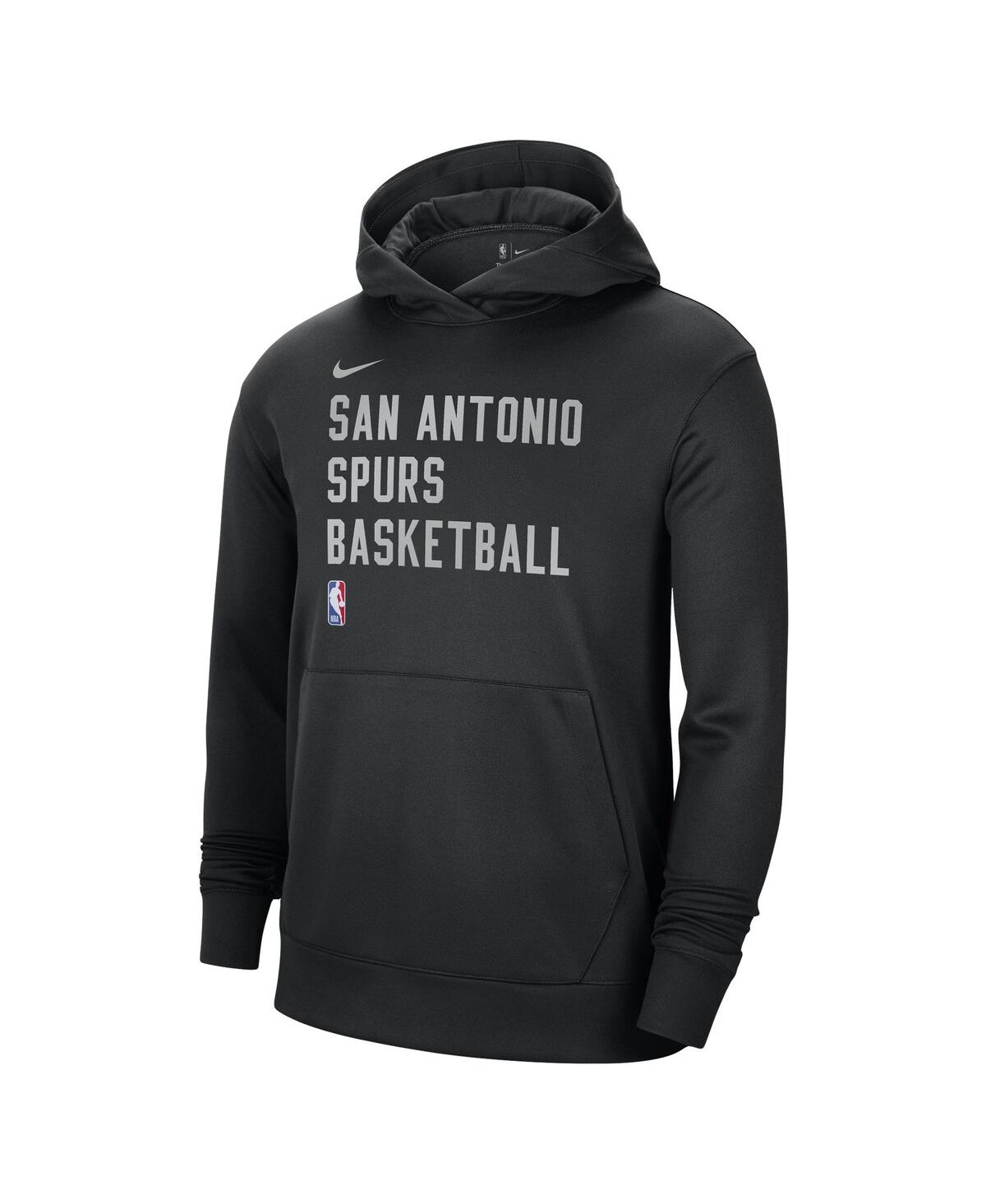 Men's and Women's NikeSan Antonio Spurs 2023/24 Performance Spotlight On-Court Practice Pullover Hoodie - Black