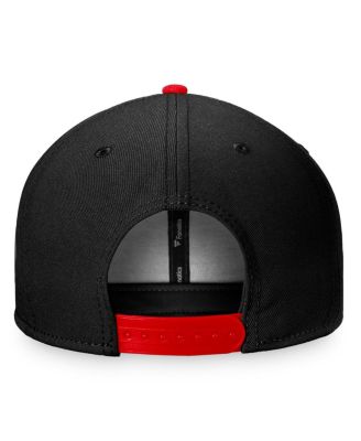 Men's Black, Red Chicago Blackhawks Fundamental Colorblocked Snapback Hat
