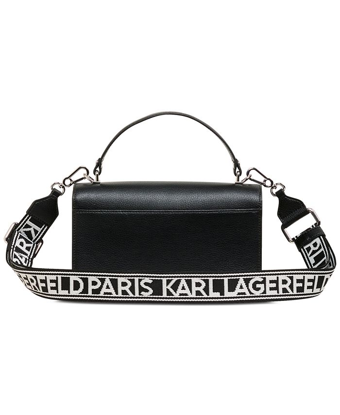 KARL LAGERFELD PARIS Simone Small Leather Crossbody - Macy's