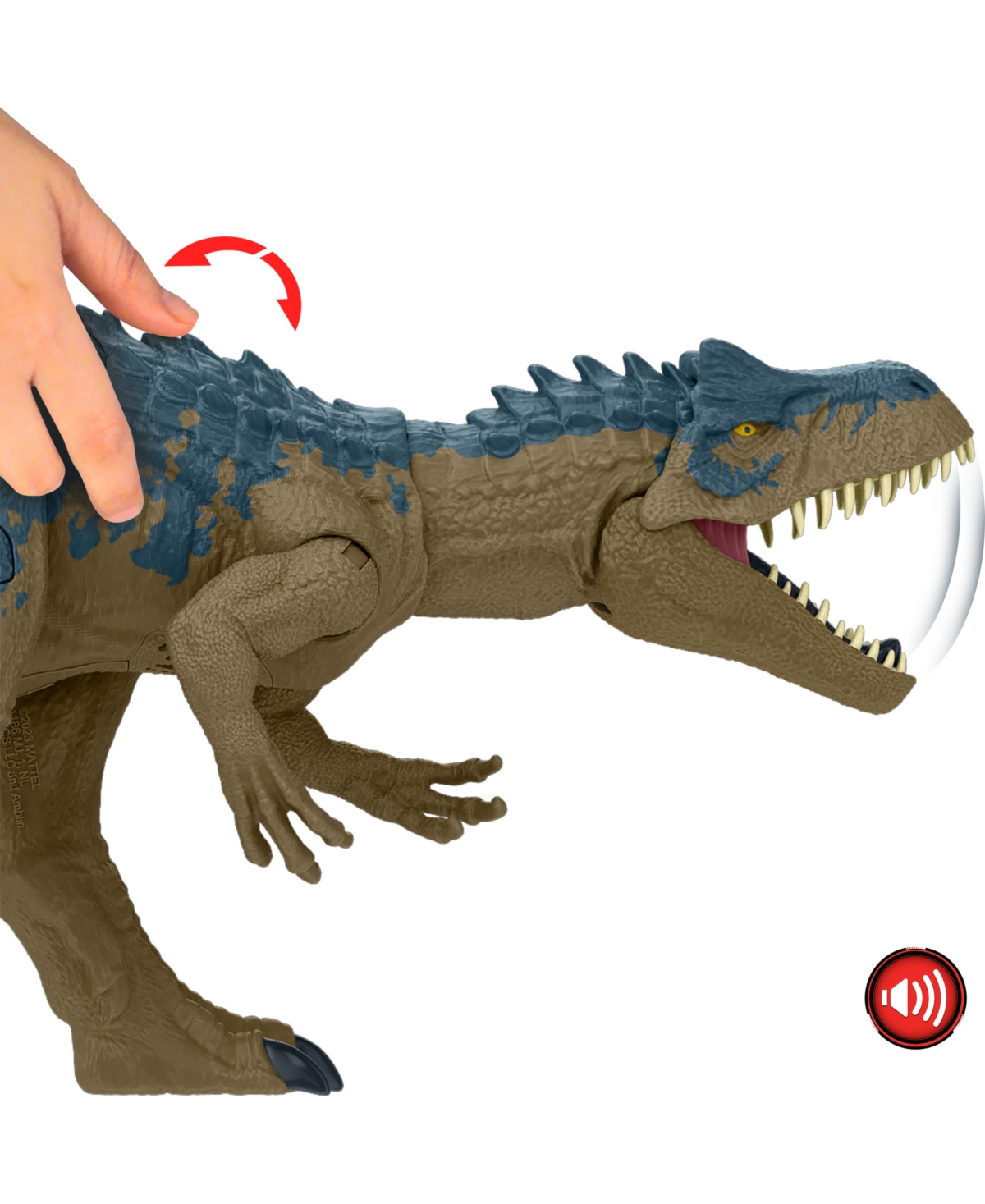 Shop Jurassic World Ruthless Rampagin Allosaurus Dinosaur Toy With Attack Sound In No Color