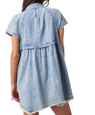 free people ronnie denim dress Free People | Dresses | Nwt Free People Ronnie Denim Mini Worn In Wash