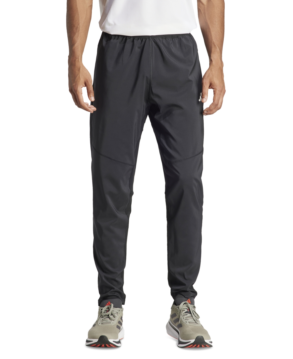 Adidas Originals Men's Own The Run Woven Moisture-wicking Pants In Black