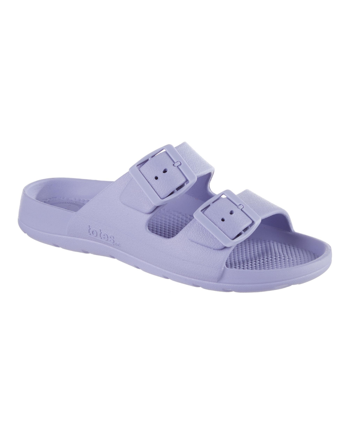 Totes Women's Double Buckle Adjustable Slide With Everywear In Purple