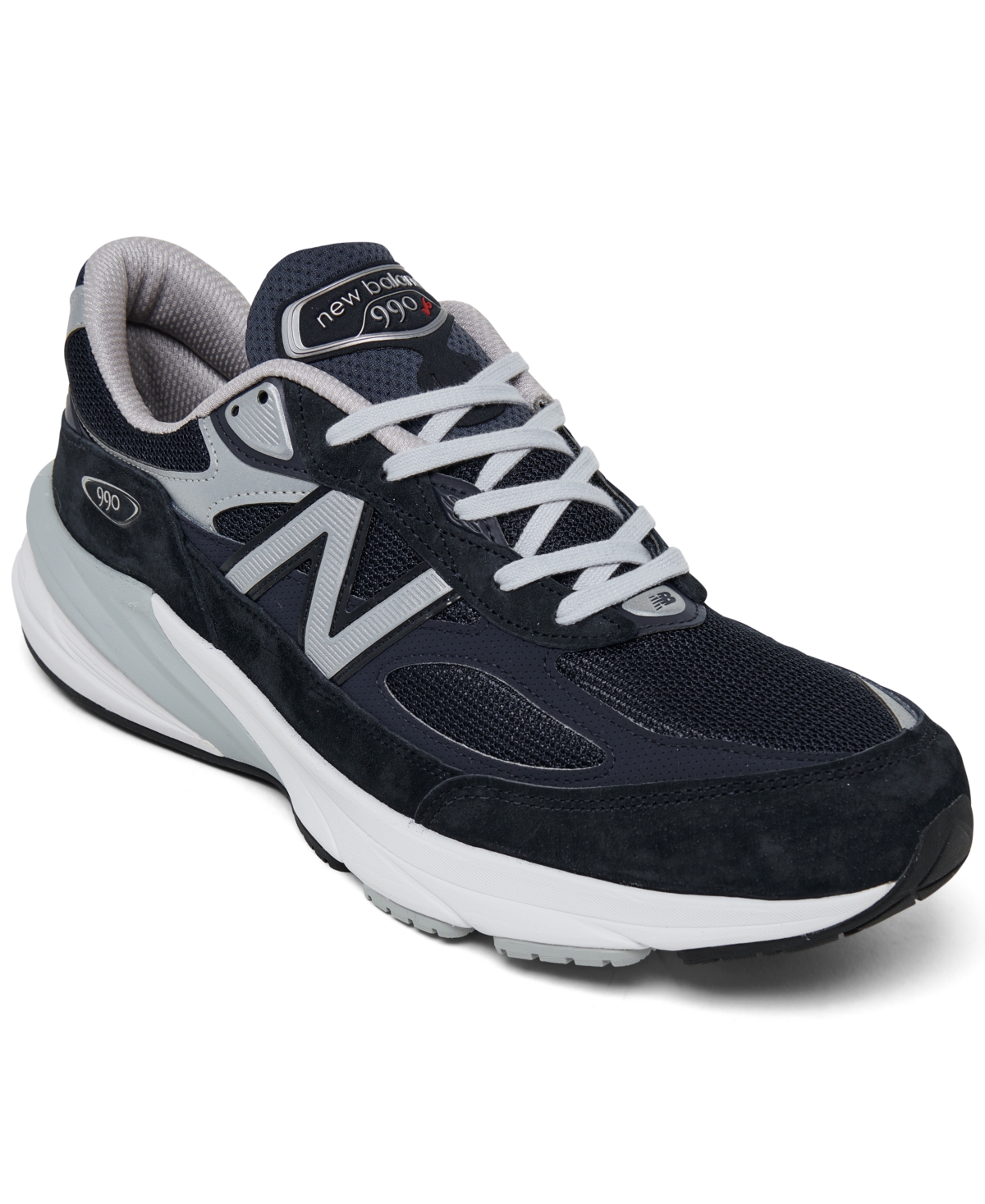 Shop New Balance Men's 990 V6 Running Sneakers From Finish Line In Eclipse,white