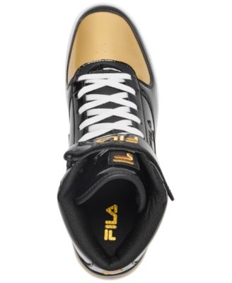 Fila Men\'s A High Patent Leather High Top Casual Size 10 Black Gold NWT s-l1200.jpg main image 3