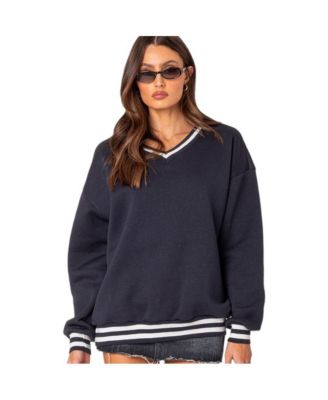 Women's Caryn oversized v neck sweatshirt