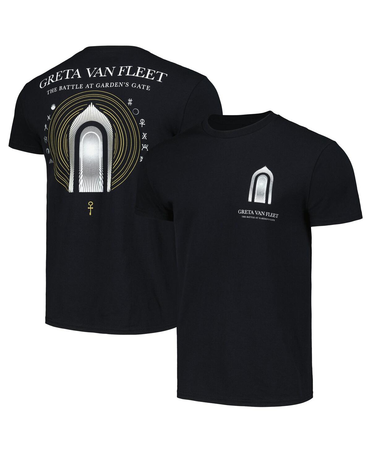 Men's and Women's Black Greta Van Fleet The Battle At Garden's Gate T-shirt - Black