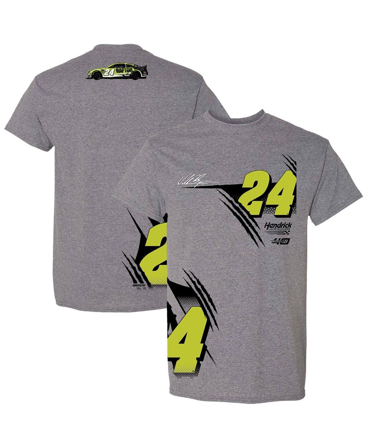 Men's Hendrick Motorsports Team Collection Heather Charcoal William Byron Raptor T-shirt - Heather Charcoal