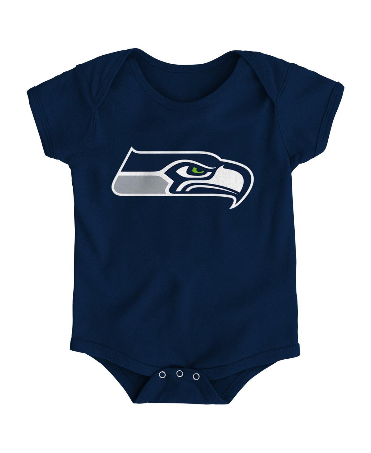 Shop Outerstuff Baby Boys And Girls College Navy Seattle Seahawks Team Logo Bodysuit
