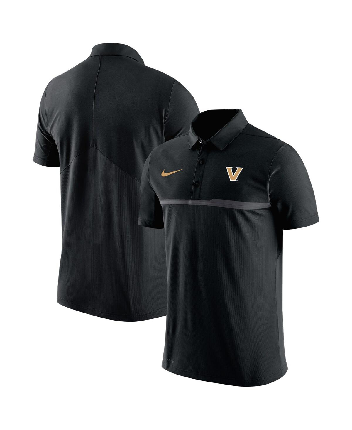 Shop Nike Men's  Black Vanderbilt Commodores Coaches Performance Polo Shirt