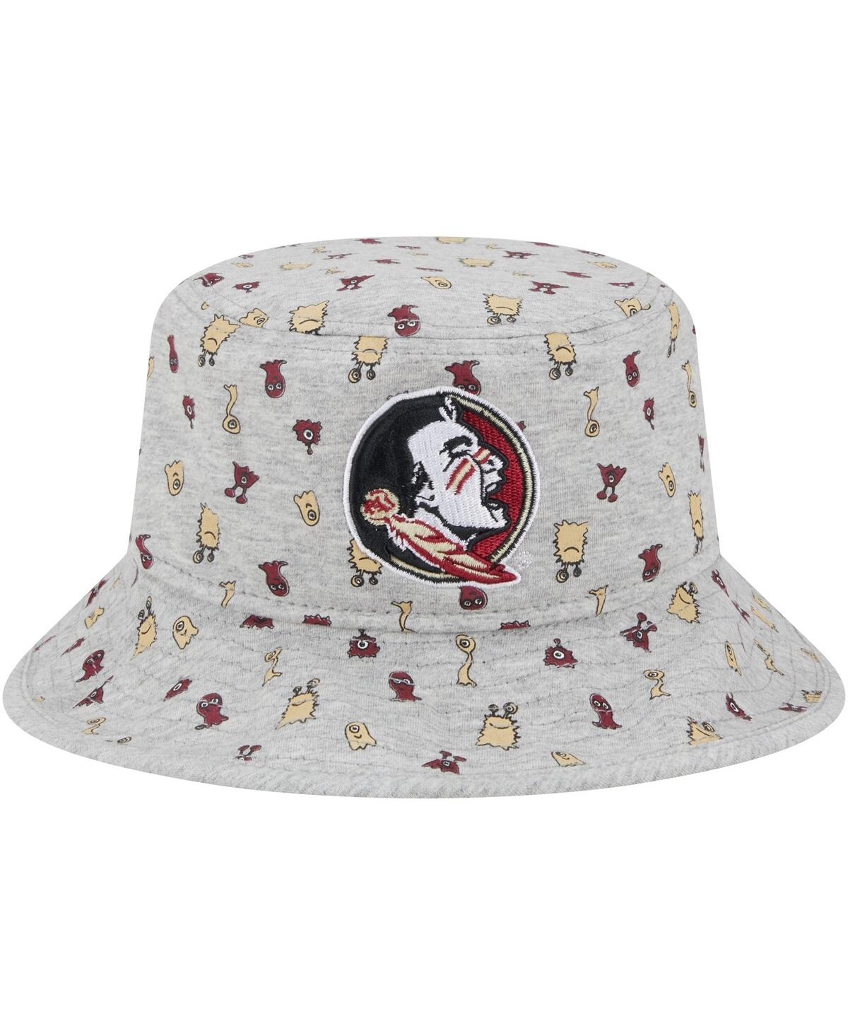Shop New Era Toddler Boys And Girls  Heather Gray Florida State Seminoles Critter Bucket Hat