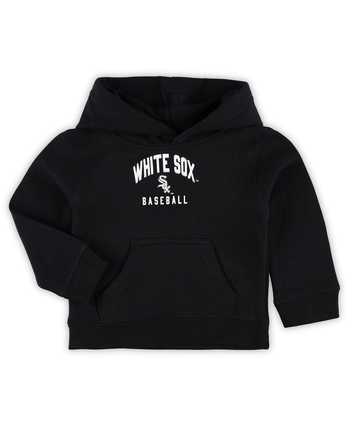 Shop Outerstuff Baby Boys And Girls Black, Heather Gray Chicago White Sox Play By Play Pullover Hoodie And Pants Set In Black,heather Gray