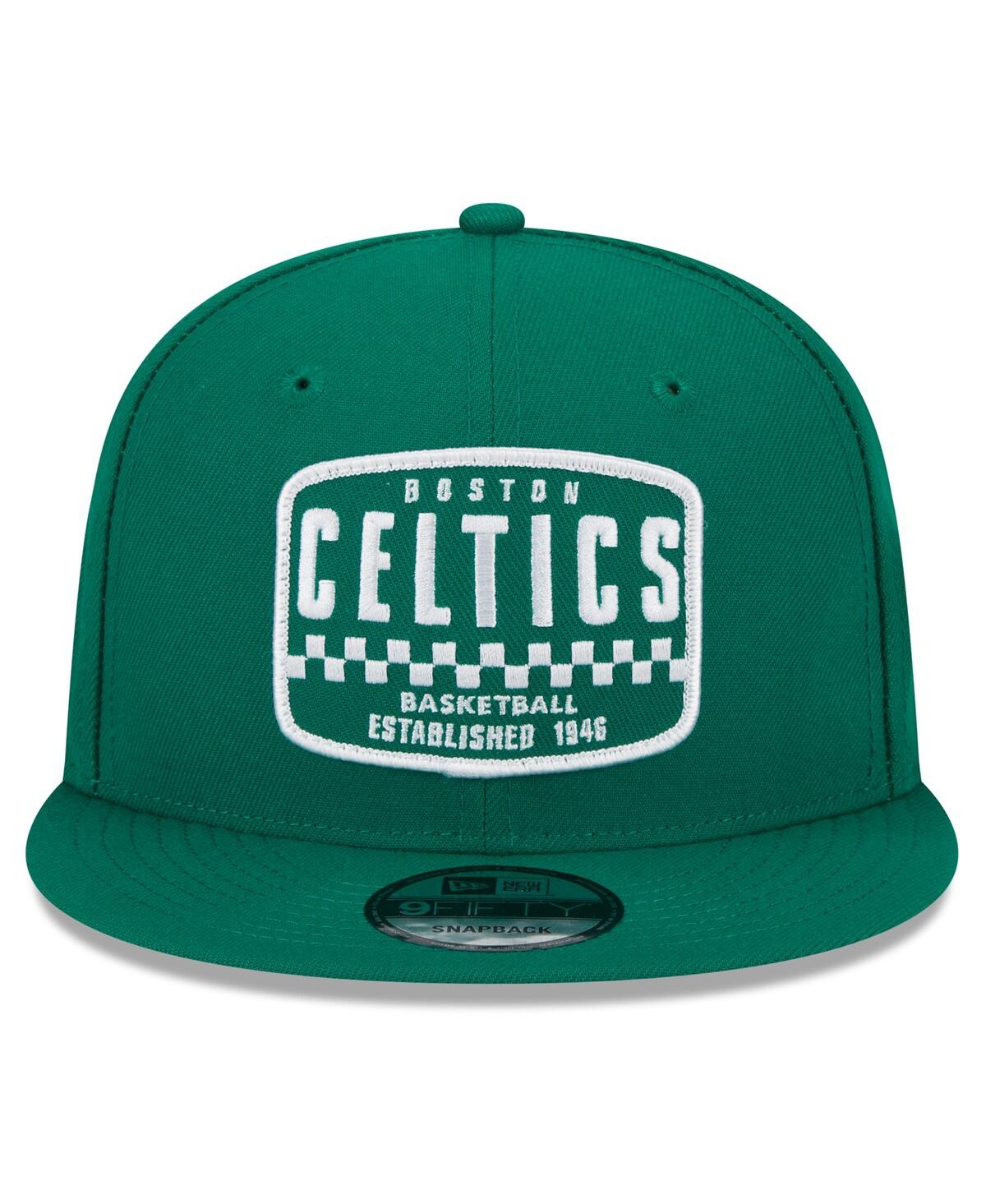 Men's New EraBoston Celtics 2024 Nba All-Star Game Rally Drive Finish Line Patch 9FIFTY Snapback Hat - Kelly Green