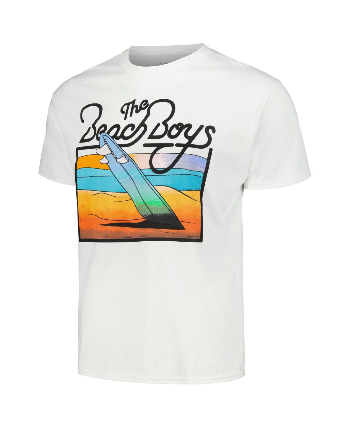 Shop Bravado Men's And Women's White The Beach Boys Sunset Surfboard T-shirt