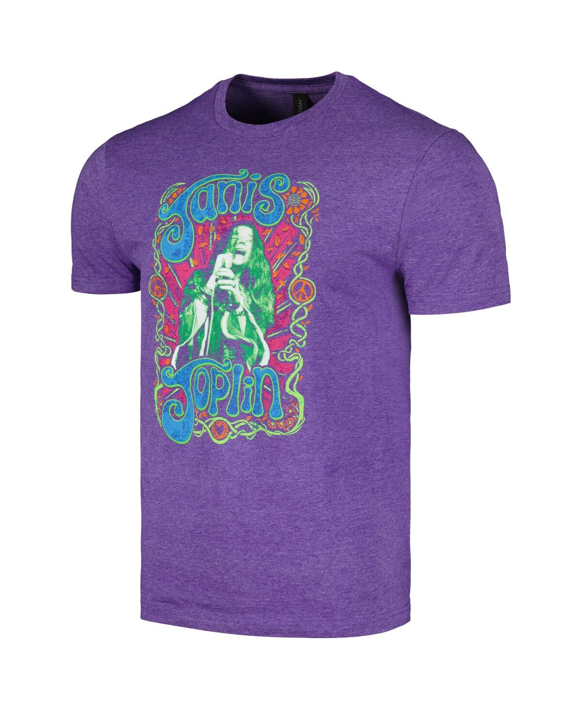 Men's and Women'sJanis Joplin Piece of My Heart T-shirt - Heather Purple