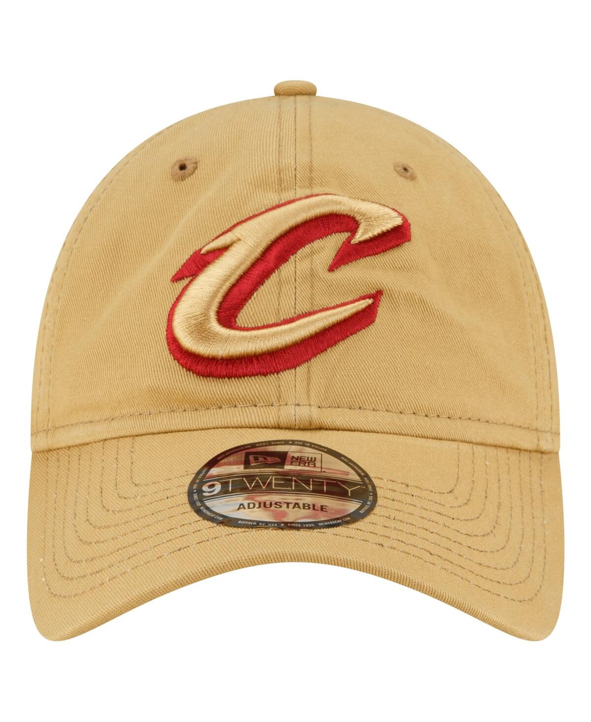 Men's New Era Tan Cleveland Cavaliers Team 2.0 9TWENTY Adjustable Hat