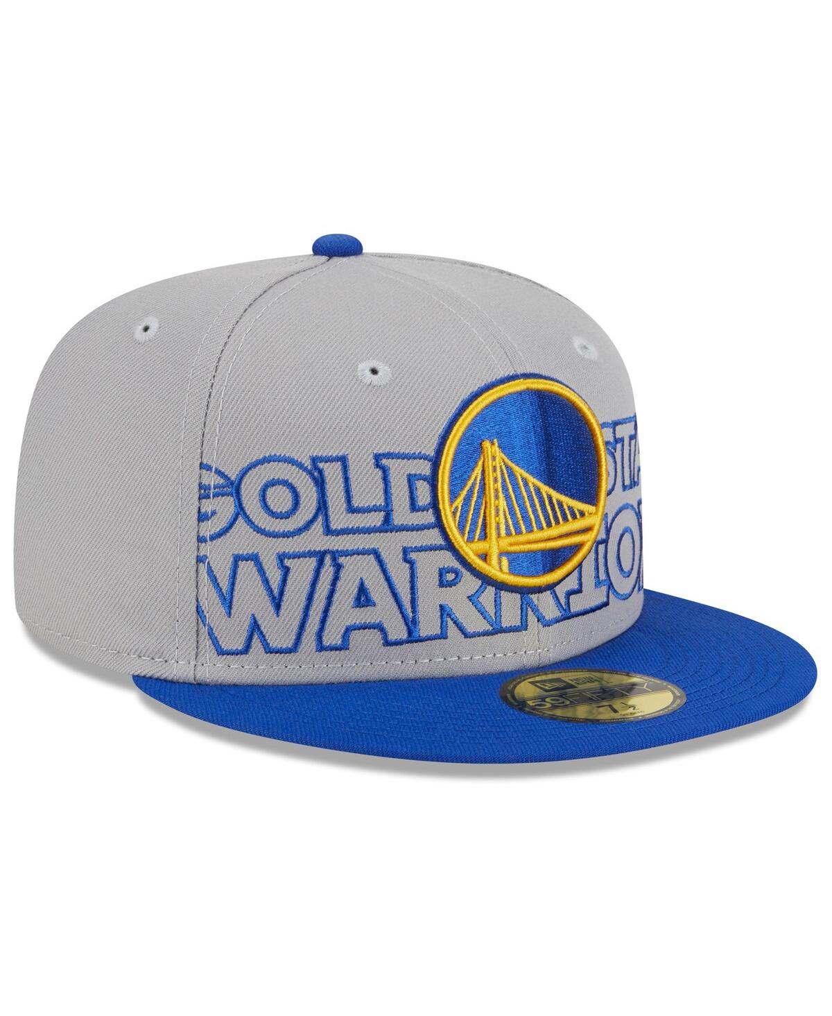 Shop New Era Men's  Gray, Royal Golden State Warriors 2023 Nba Draft Two-tone 59fifty Fitted Hat In Gray,royal
