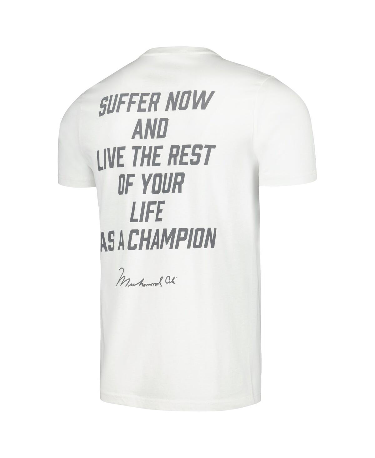 Shop Contenders Clothing Men's  White Muhammad Ali Don't Quit T-shirt