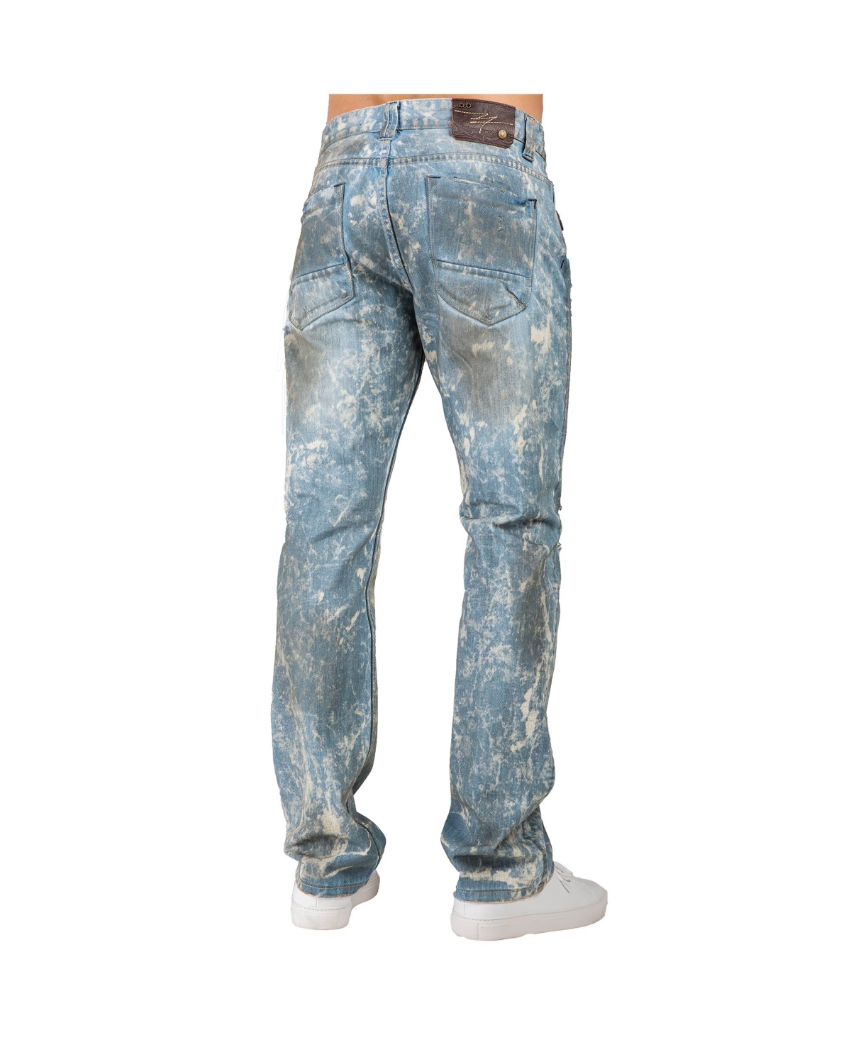 Men's Hand Crafted Wash Slim Straight Premium Denim Jeans