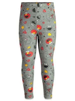 Toddler Girls Elmo Bird Cookie Monster T-Shirt and Leggings Outfit Set Toddler|Child