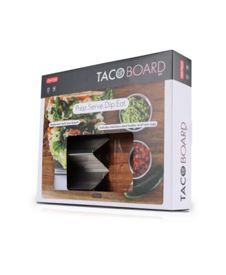 Acacia 12" x 10" Taco Board Set