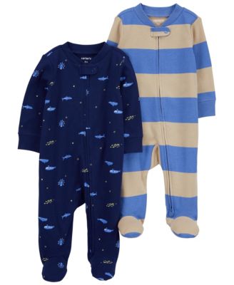 Carter's - Baby Girls 2-Pack Printed Cotton Coveralls