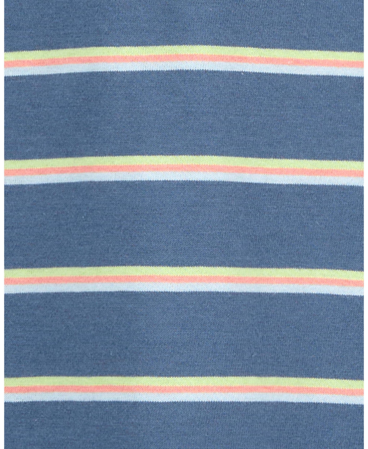 Shop Carter's Big Striped Jersey Polo In Blue