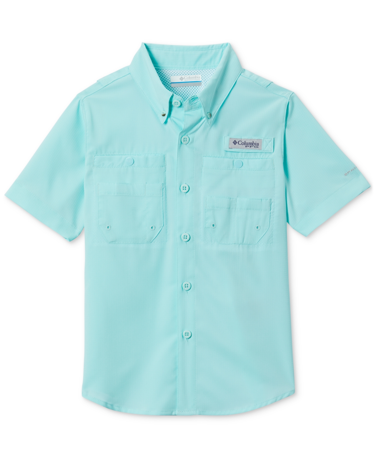 Shop Columbia Big Boys Tamiami Short Sleeves Shirt In Gulf Stream