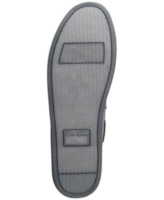 Men's Faux-Suede Moccasin Slippers with Faux-Fur Lining, Created for Macy's