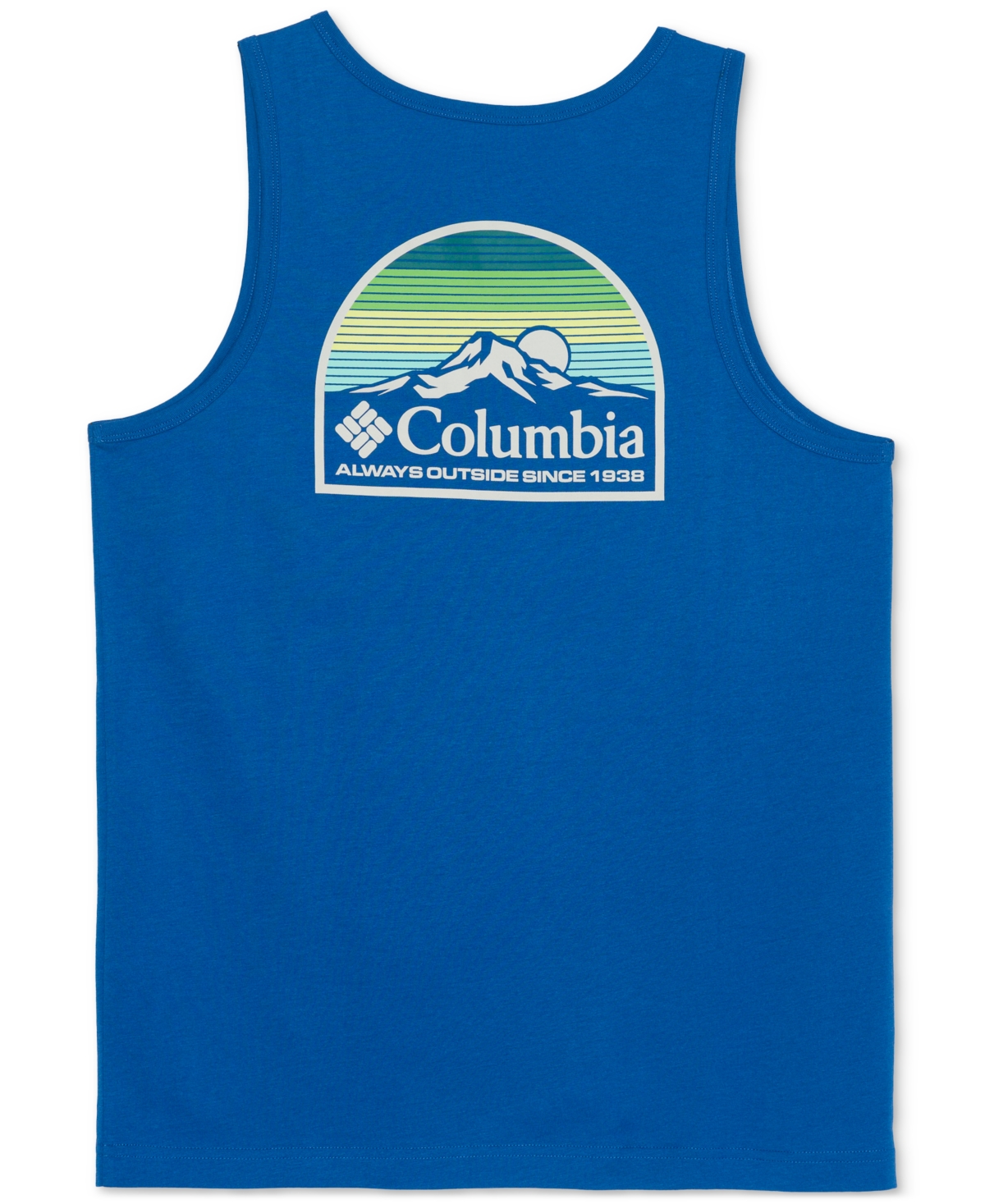 Columbia Men's Logo Graphic Tank Top In Vivid Blue