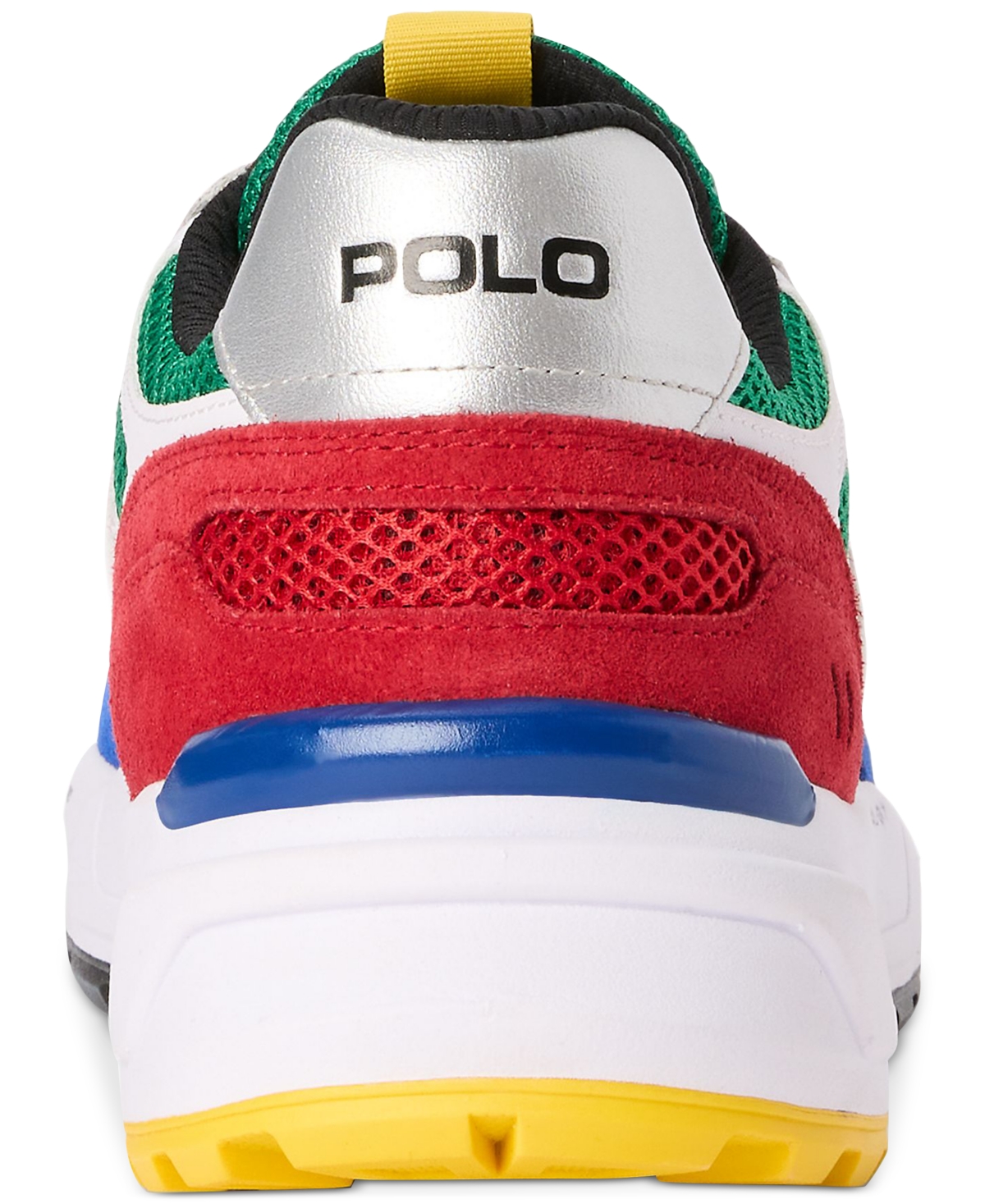Shop Polo Ralph Lauren Men's Jogger Color-blocked Sneakers In Colorblock