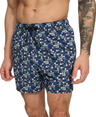 Karl Lagerfeld Men's Modern Euro Printed Stretch 5