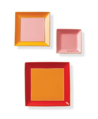 Kate Spade Make it Pop 3-Piece Tray Set