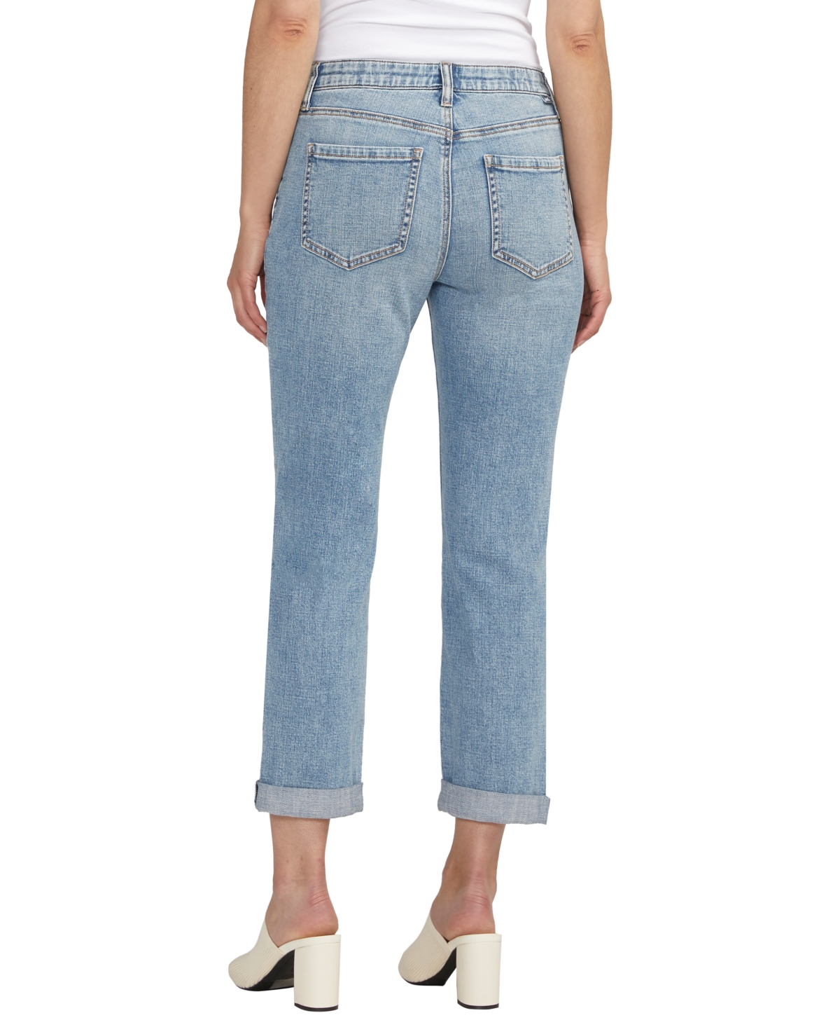 Shop Jag Women's Carter Mid Rise Slim Leg Jeans In Skyscape Blue