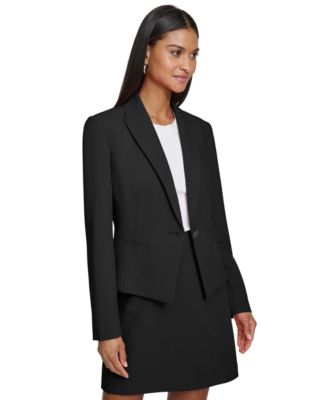 Women's Peak-Lapel One-Button Blazer