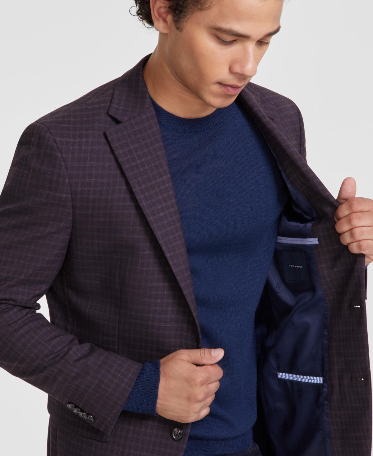 Tommy Hilfiger Men's Modern-Fit Check Sport Coat