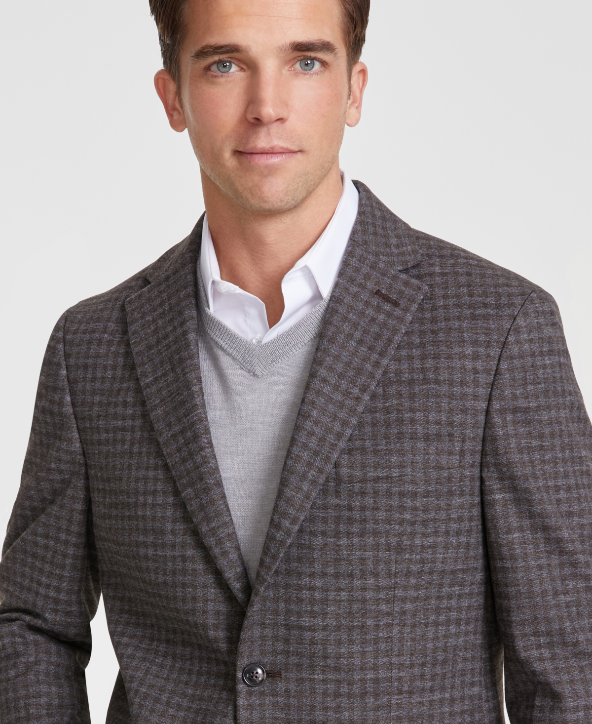 Tommy Hilfiger Men's Modern-Fit Check Sport Coat -brown Check