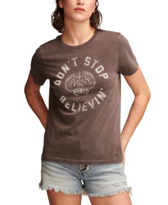 Lucky Brand - Women's Don't Stop Believin' Graphic T-Shirt