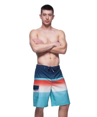 Men's 9" NO Liner Board Shorts Elastic Waist Quick Dry Swim Trunks