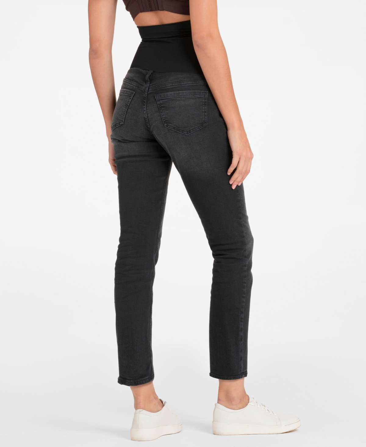Shop Seraphine Women's Slim Post Maternity Shaping Jeans In Black